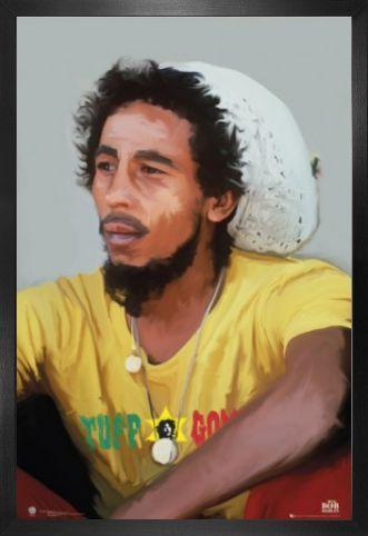 Bob Marley - Rebel Music Poster encadré, Tableau mural | Acheter-le sur