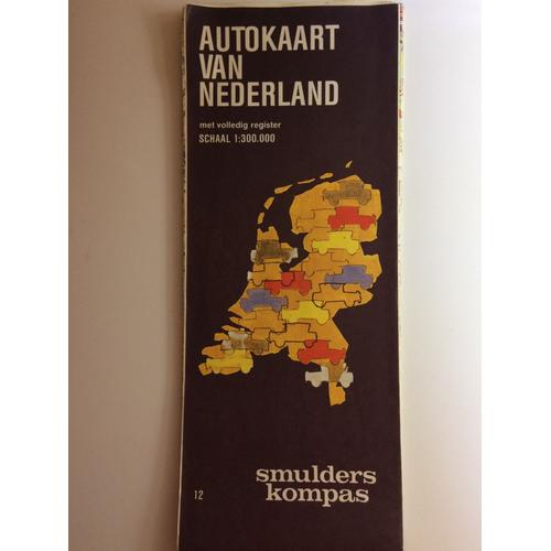 Carte Routière Hollande / Autokart Van Nederland