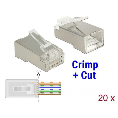Delock 86454 Connecteur De Fils Rj-45 Transparent