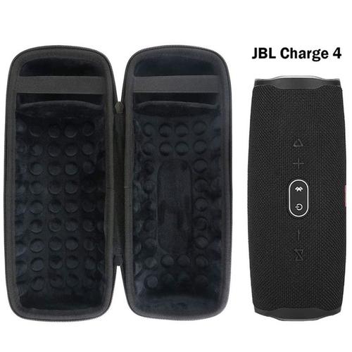 Étui Antichoc JBL Charge 4, Housse de Protection en EVA Rigide avec 2 Proches en Filet, Noir