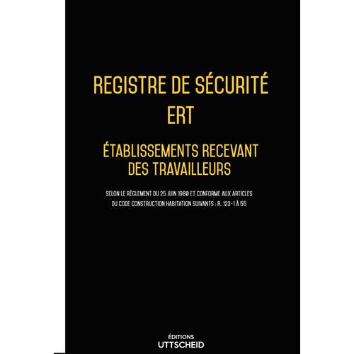 Registre De Sécurité Incendie Ert 2021