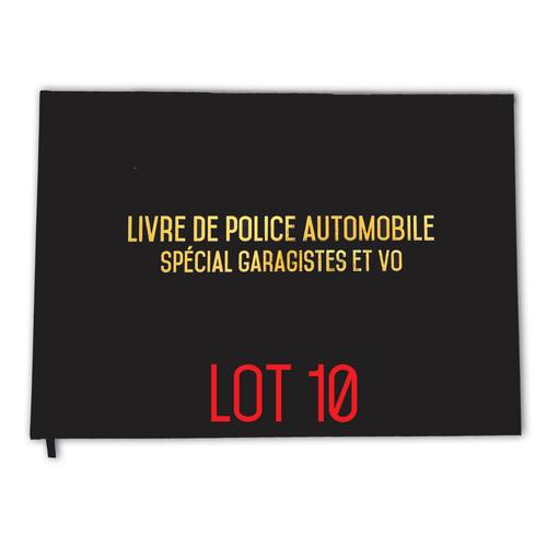 Registre Spécial Garagistes Garages Et Vo - Livre De Police Automobile - 100 Pages - Qualité Premium (X 10)