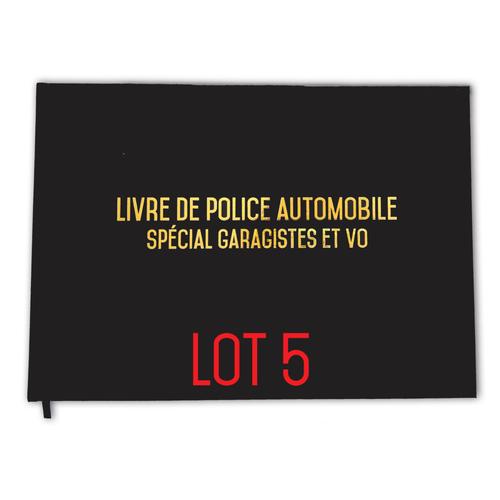 Registre Spécial Garagistes Garages Et Vo - Livre De Police Automobile - 100 Pages - Qualité Premium (X 5)