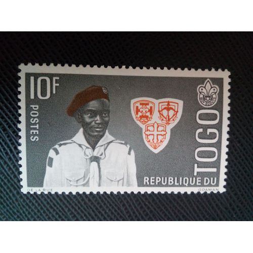 Timbre Togo Yt 336 Boyscout Du Togo 1961 ( 031204 )
