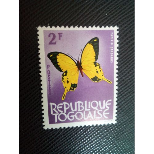 Timbre Togo Yt 396 Machaon Africain (Papilio Dardanus) 1964 ( 031204 )