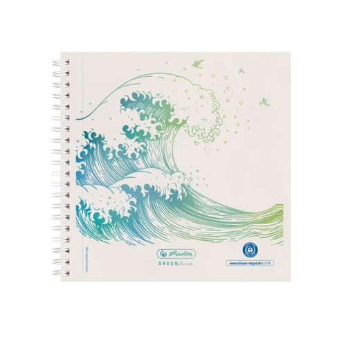 Herlitz Greenline Bloc-Notes 100 Feuilles Blanc