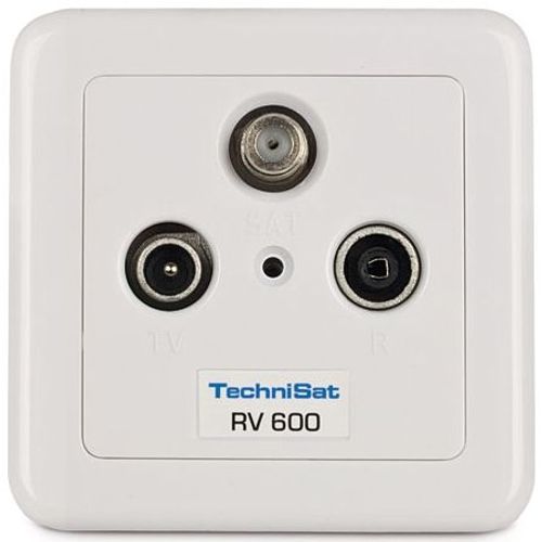 Technisat Technipro Rv 600-13 Boitier De Prise De Courant Blanc