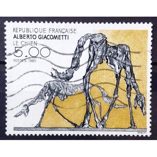 Alberto Giacometti - Le Chien 5,00 (Joli N° 2383) Obl - France Année 1985 - Brn83 - N30268