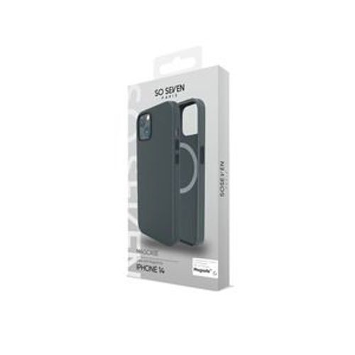 Mag Coque Toucher Cuir Noir Iphone 14