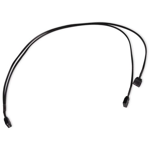 Alphacool Y-splitter Argb 3-pin Auf 2x 3-pin 60cm - Schwarz