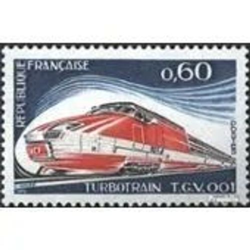 Timbre France 1974 / 75 Neuf ** Yt N° 1802 Turbotrain Tgv 001