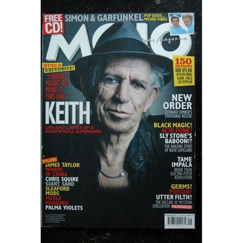 Mojo 4 Music Magazine 262 Keith Simon & Garfunkel James Taylor Black Magic Poison Chris Squire Dylan - 2015 09