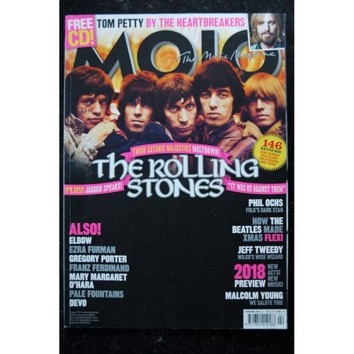 Mojo 4 Music Magazine 291 The Rolling Stones Tom Petty Beatles Ezra Furman Pale Fountains Devo Phil Ochs - 2018 02