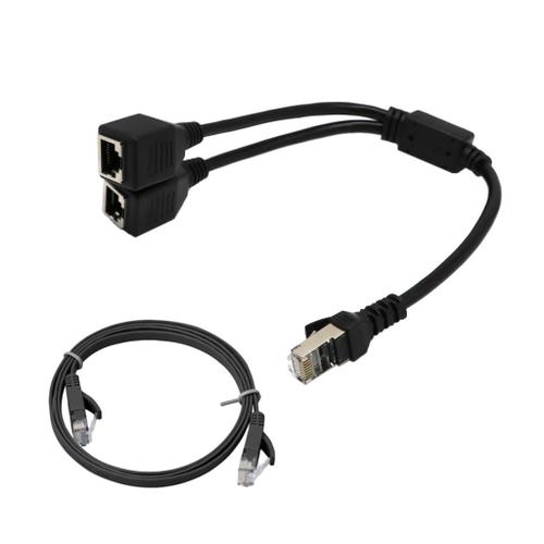 RJ45 – Câble adaptateur répartiteur de réseau Ethernet