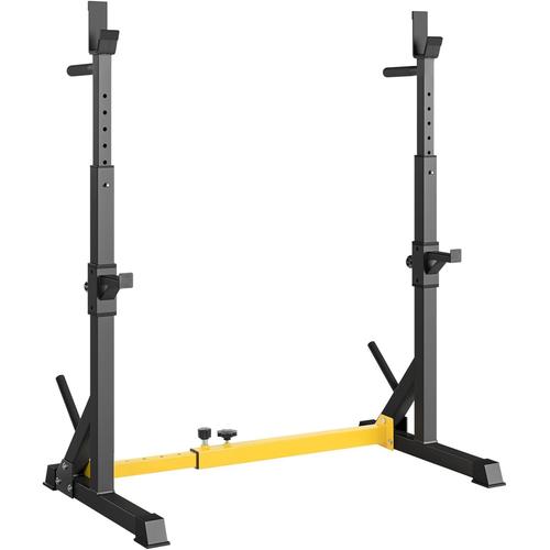 Cages De Squat, Supports Réglable De Rack Squat Multifonction Barbell, Repose Haltères, Chandelles Musculation, Max. 250kg, Hauteur Et Largeur Réglable À Domicile, Pour Maison, La Salle De Sport