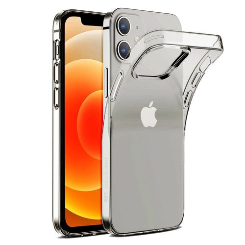 Coque Silicone Pour Apple Iphone 12 6.1" Gel Ultraslim Et Ajustement Parfait - Transparent