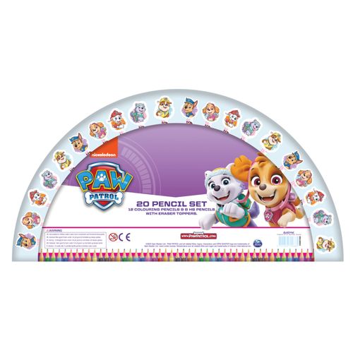 Paw Patrol - Pink 20 Pencil Set (045607053)