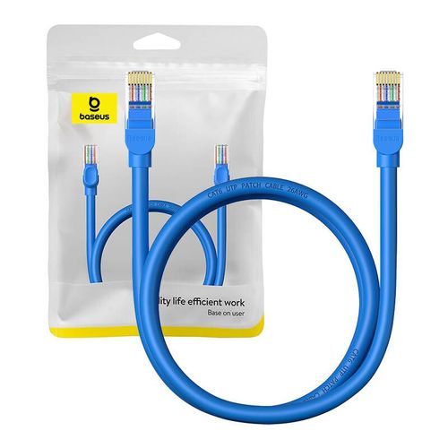 Round Cable Baseus Ethernet Rj45, Cat.6, 1m (blue)
