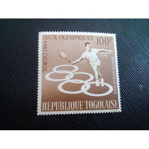 Timbre Togo Yt Pa 45 Jeux Olympiques D'été - Tokyo - Tennis 1964 ( 031204 )