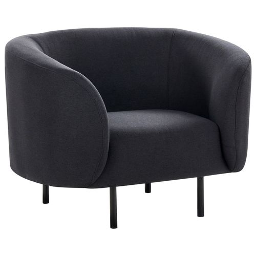 Fauteuil Loen Tissu Noir