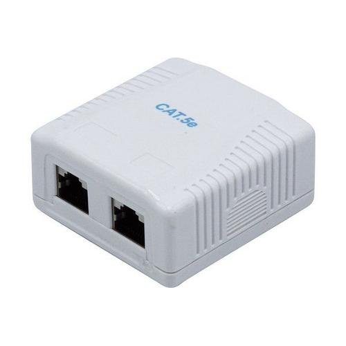 Wallmount Box Cat.5e Shielded- 2 X Rj45