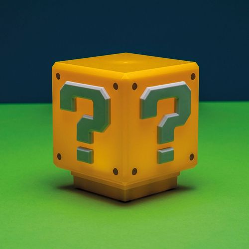 Super Mario - Veilleuse Sonore Question Block 8 Cm