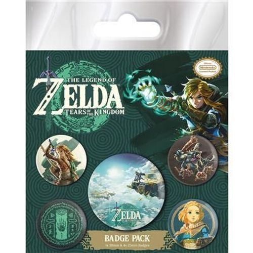 Zelda : Tears Of The Kingdom - Ciel D'hyrule - Pack 5 Badges