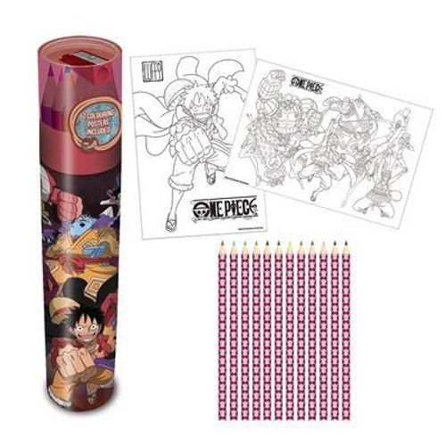 One Piece - Equipage Chapeaux De Paille - Tube 2 Posters Crayons