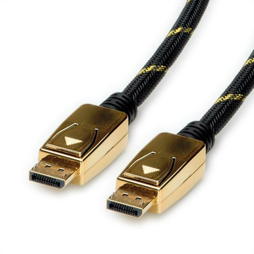 Roline 11.04.5921 Câble Displayport 2 M Noir, Or