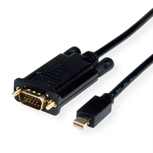 Roline 11.04.5976 1,5 M Mini Displayport Vga (d-sub) Noir