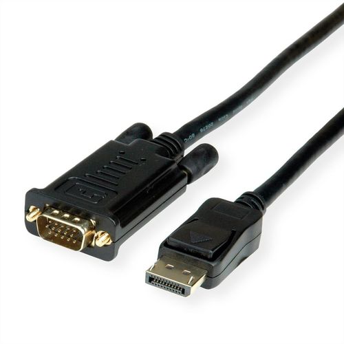 Roline 11.04.5971 Câble Vidéo Et Adaptateur 1,5 M Displayport Vga (d-
