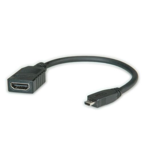 Value Câble Hdmi High Speed Avec Ethernet, Hdmi F - Micro Hdmi M 0,15