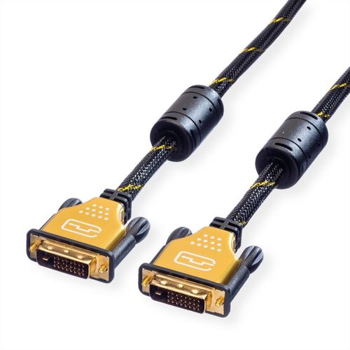 Roline Gold Câble Pour écran Dvi, M-m, (24 1) Dual Link 3,0m