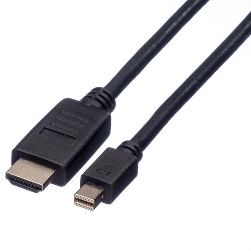 Roline Mini Displayport Câble, Mini Dp - Hdtv, M/m, 2 M