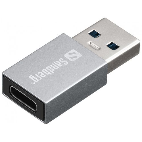Sandberg 136-46 Changeur De Genre De Câble Usb-a Usb-c Aluminium