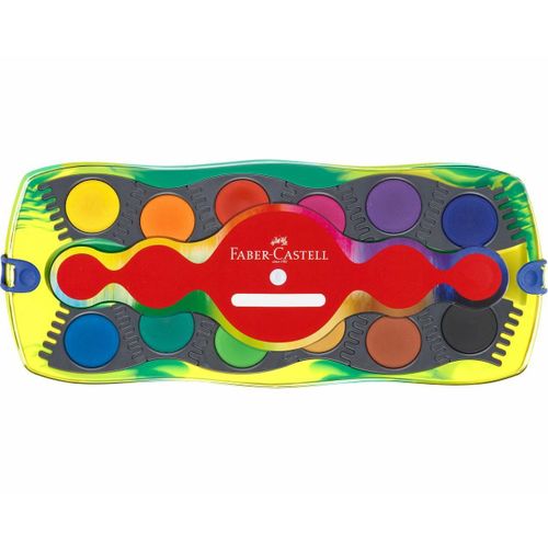 Faber-Castell 125013 Peinture ? L'eau Multicolore Palette 12 Pi?Ce(S)