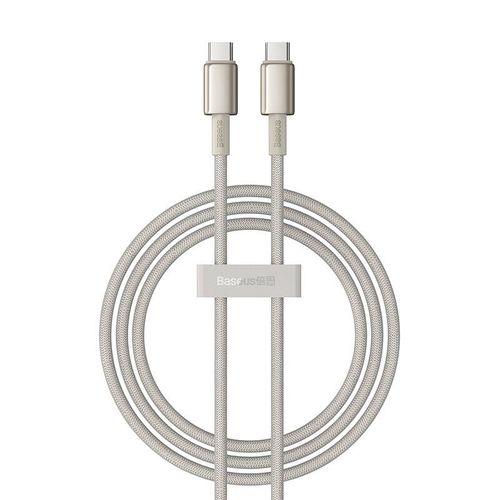 Cable Usb-c To Usb-c Baseus Tungsten Gold, 100w, 1m (gold)