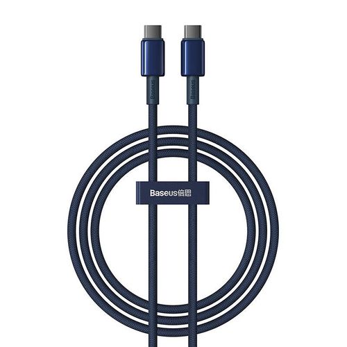 Cable Usb-c To Usb-c Baseus Tungsten Gold, 100w, 1m (blue)