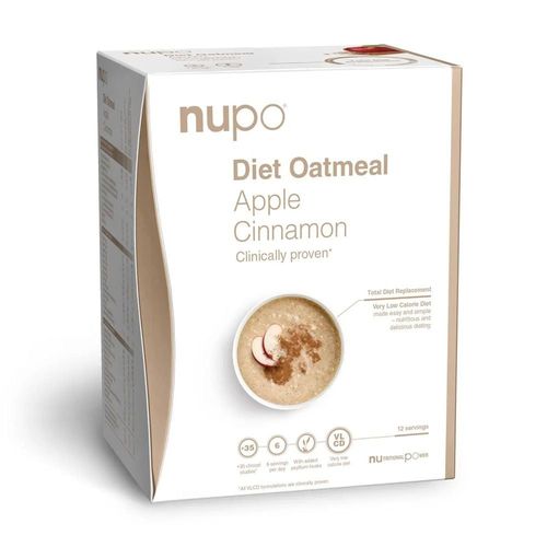 Nupo - Diet Oatmeal Apple Cinnamon 12 Servings 