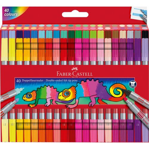 Faber-Castell 151140 Marqueur 40 Pi?Ce(S) Pointe Fine Multicolore