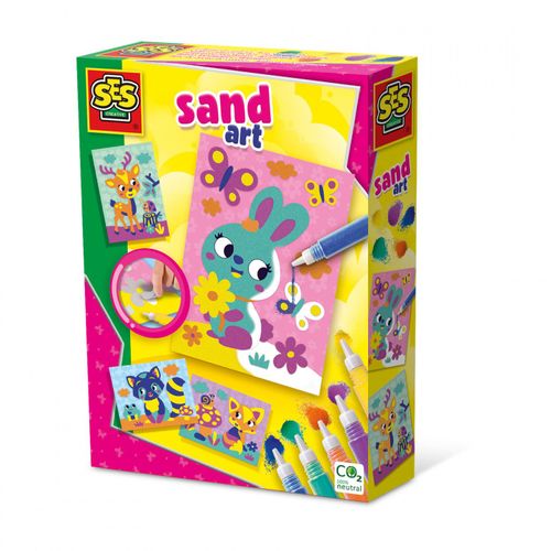 Ses Creative Sand Art Coloré Et Facile - Animaux De La Forêt