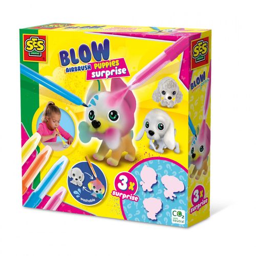 Ses Creative Blow Airbrush Pens - Chiots Surprise 3x