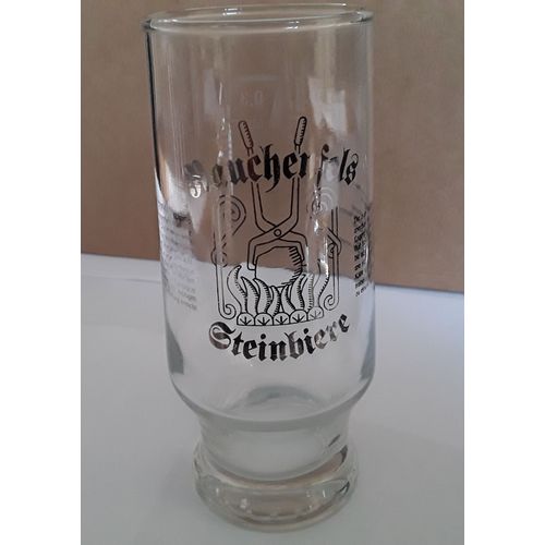 Verre À Bière Rauchenfels Steinbiere 0,3 L (Rare)