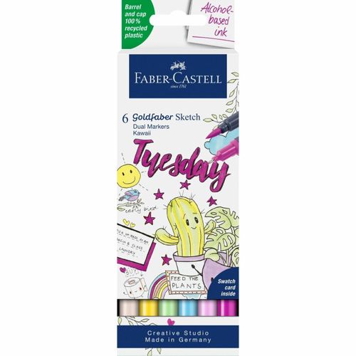 Faber-Castell 164811 Stylo Fin Multicolore 6 Pi?Ce(S)