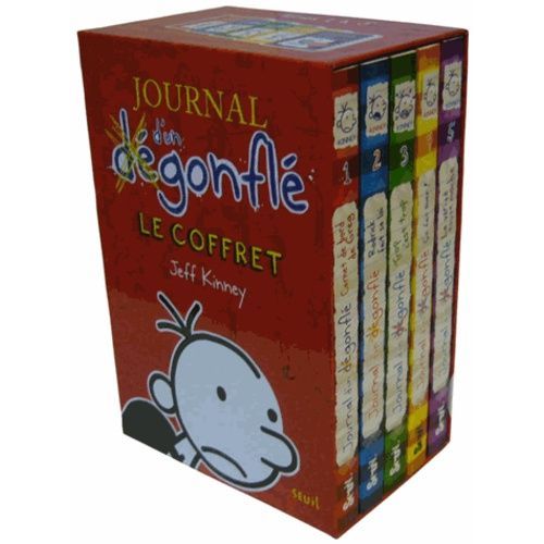 Journal D'un Dégonflé - Coffret En 5 Volumes - Carnet De Bord De Greg - Rodrick Fait Sa Loi - Trop C'est Trop - Ca Fait Suer - La Vérité Toute Moche