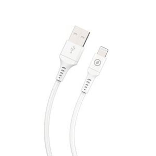 Cable Usb-a Lightning 1,2m Plastique Recycle Blanc
