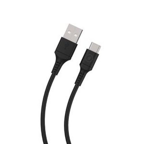 Cable Usb-a Usb-c 1,2m Plastique Recycle Noir