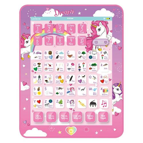 Unicorn Bilingual Talking Educational Tablet
