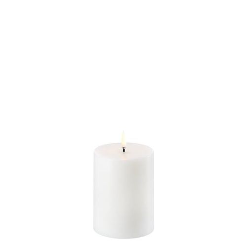 Uyuni - Led Pillar Candle - Nordic White - 7,8x10,1 Cm (Ul-Pi-Nw-C780