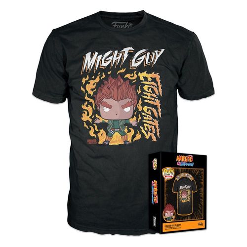 Naruto Pop! Tees T-Shirt 8 Gates Guy (S)